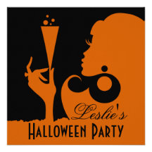Happy Halloween Cocktail Party Invites