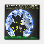 Happy Halloween Creepy Haunted House  Magnet