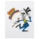 happy halloween dancing bones skeleton flyers