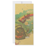 happy halloween evil pumpkins vector rack cards