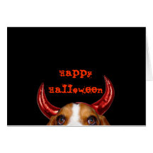 Happy Halloween from that little devil, Holmes Card