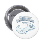 happy halloween ghost design button