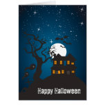 Happy Halloween Haunted House V Card