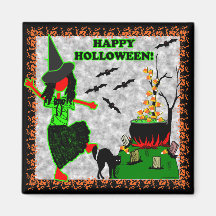 Happy Halloween Joyful Design Magnets