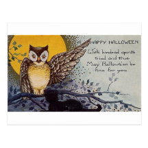 Happy Halloween Kindred Spirits Postcard