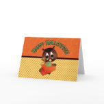 Happy Halloween Owl with Pumpkin 2 Greeting Cards