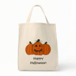 Happy Halloween Pumpkin Tote Bag