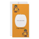 Happy Halloween Pumpkin Bear Photo Card