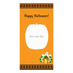 Happy Halloween Pumpkin Ghost Photo Card photo cards