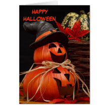 happy halloween pumpkin Greeting Card