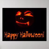 Happy Halloween Pumpkin Poster Print