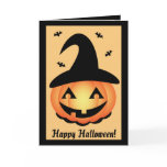 Happy Halloween - Pumpkin Witch Greeting Cards