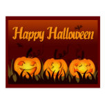 Happy Halloween - Pumpkins postcards