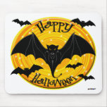 Happy Halloween Scary Bats Mousepad
