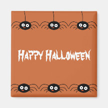 Happy Halloween Spider Magnet