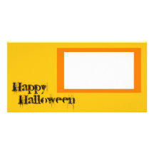Happy Halloween Template Photo Greeting Card