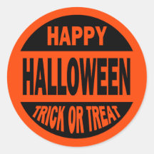 Happy Halloween Trick or Treat Sticker