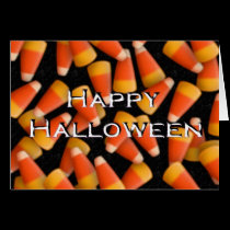 Happy Halloween with Candy Corn cards