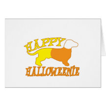 Happy Halloweenie Greeting Cards