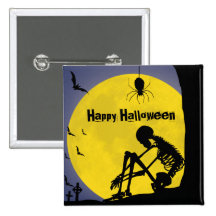 Happy Haloween Button