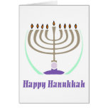 Happy Hanukkah Artistic Menorah Cards
