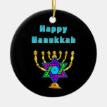 Happy Hanukkah Christmas Ornament