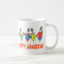 Happy Hanukkah Dreidel Mug
