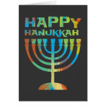 Happy Hanukkah Menorah Greeting Cards