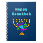 Happy Hanukkah Spiral Notebook