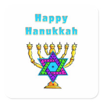 Happy Hanukkah Stickers