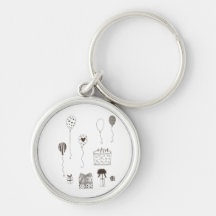 Happy, Happy Birthday Keychains