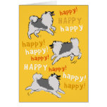 Happy Happy Keeshond Card