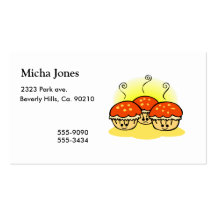 Happy Happy Sad Muffins Business Card Template