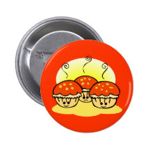 Happy Happy Sad Muffins Pinback Button