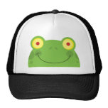 Happy Head Frog Cartoon Character Trucker Hat