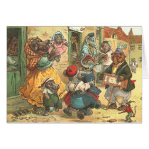 Happy Hippo Family Greeting Card