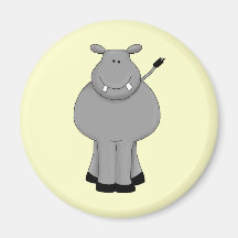 Happy Hippo Magnet