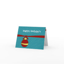 Happy Holiday Bulb Card