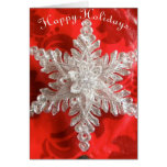 Happy Holiday Crystal Star Card