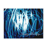 Happy Holiday Light-Paint Photo Postcard
