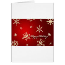 HAPPY HOLIDAY SNOWFLAKE CHRISTMAS CARD