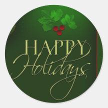 Happy Holiday stickers