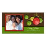 Happy Holiday Unique Christmas Oraments Photo Card