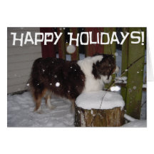 Happy Holidays Aussie Greeting Card