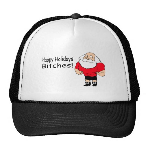 Happy Holidays Bitches Mesh Hat
