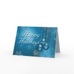 Happy Holidays Blue Cards