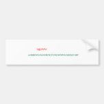 Happy Holidays Bumper Stickers