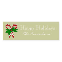 Happy Holidays Candy Cane Gift Tags