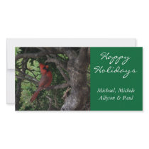 Happy Holidays Cardinal Photo Cards