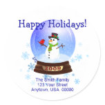 Happy Holidays Christmas Address Labels stickers